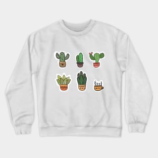 Cute Cactus  Succulent Crewneck Sweatshirt